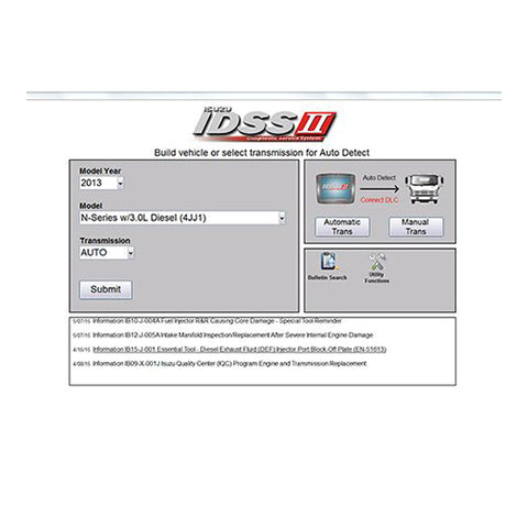 Isuzu Diagnostic Service System II (IDSS II)